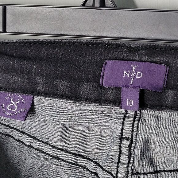 NYDJ Womens Size 10 Black Solid Jeans - Picture 6 of 11